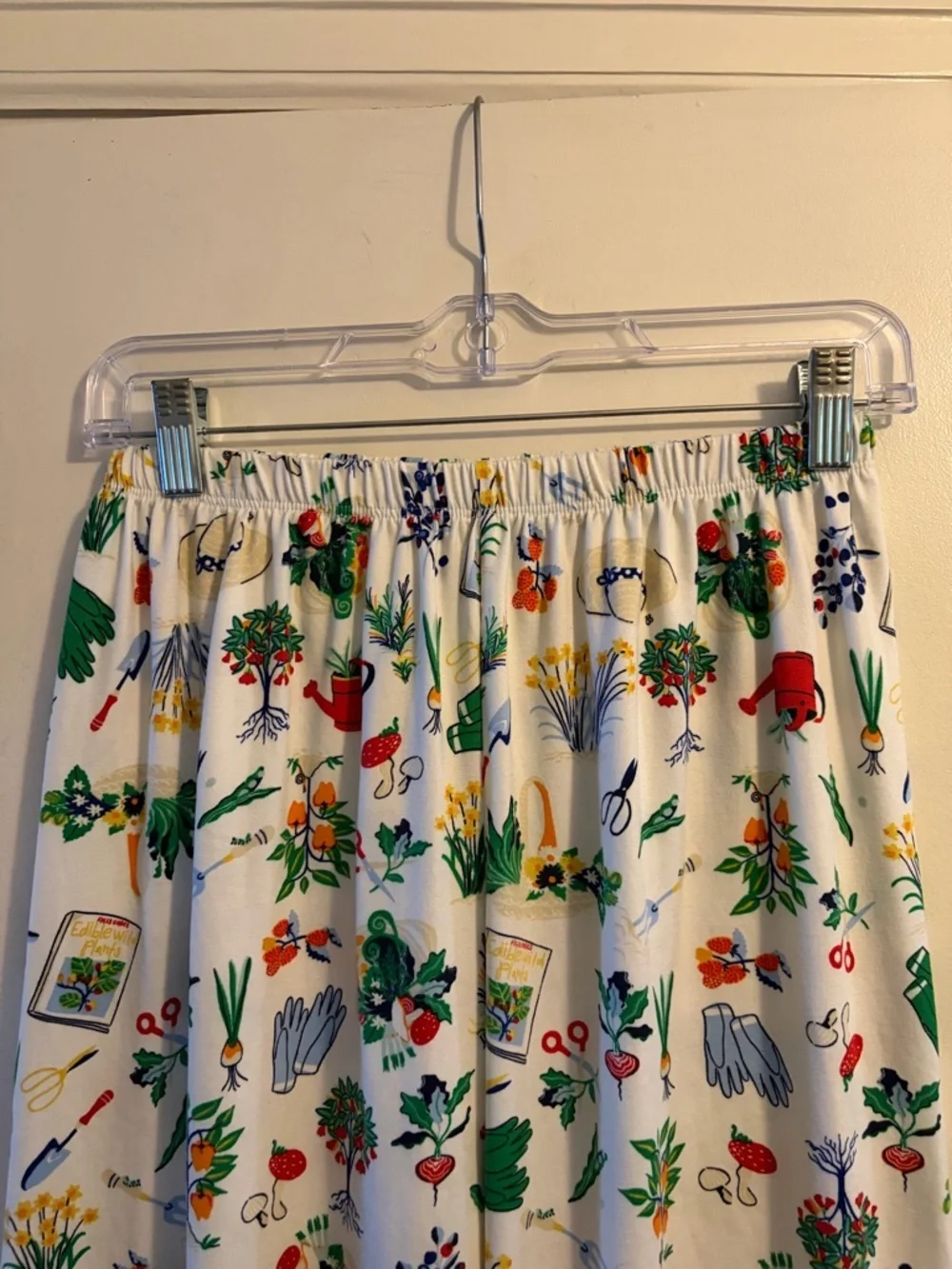 Kate Spade Gardening Icons 2 Piece Top Pant Stretch Knit Pajama Set Size Small
